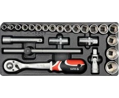 YATO STALČIO Įdėklas 1/2 "RAKTŲ RINKINYS 24 vnt. 5537