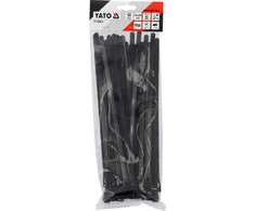 Yato YATO PLASTIKINĖ SAVIME UŽSEGIJA JUODOS JUODOS 7.6*250 / 50 vnt.