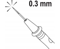 Toya Sa Poland Silikoniniai matavimo laidai su aštriais antgaliais (YT-73077)