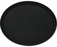 Yato Toya Sa Poland Padavėjo padėklas | ovalus | stiklo pluoštas | neslystantis paviršius | 590 × 490 mm | juodas (YG-02084)