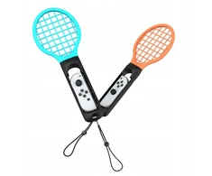 YAXO Tennis Pro Set do Joy-Con Nintendo Switch/Nintendo Switch 2 Inferno Oranžinis&amp;Hydro Mėlyna