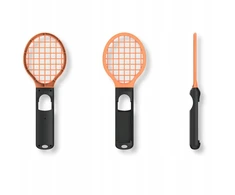 YAXO Tennis Pro Set do Joy-Con Nintendo Switch/Nintendo Switch 2 Inferno Oranžinis&amp;Hydro Mėlyna