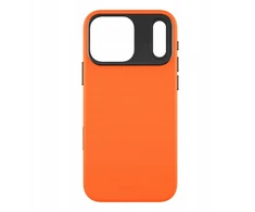 Yaxo telefono dėklas odinis „Gear Slim“ dėklas, skirtas „MagSafe iPhone 17 Pro Max“, „Magma Oranžinis“.