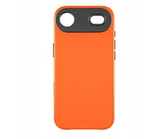 YAXO telefono dėklas, odinis, plonas, „MagSafe iPhone 17 Air“, oranžinis