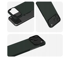 Yaxo Telefono dėklas su aramidinio pluošto itin plonu dėklu „MagSafe iPhone 17 Pro Max Tropic Žalias“