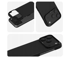 Yaxo Telefono dėklas su aramidinio pluošto itin plonu „MagSafe iPhone 17 Pro Dusty Juodas“