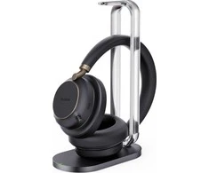 Yealink Bluetooth Ausinės BH76 Plus su Charging Stovas Teams Juodas USB-C/A
