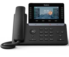 Yealink -SIP-T85W, IP telefonas, juodas, laidinis ir belaidis ragelis, stalinis, 1000 įrašų, mygtukai