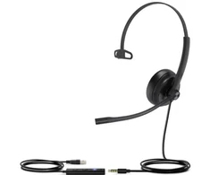 Ausinės Yealink UH34 SE Mono Teams USB-A Juodas (1308031)