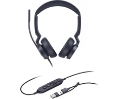 Yealink UH46 dvigubos komandos USB-C/A ausinės