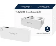 Lubinis šviestuvas Yeelight LED jutiklinis stalčiaus apšvietimas, įkraunama baterija, USB-C, 4 vnt
