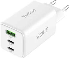 Yenkee VOLT įkroviklis 3xUSB / 65W -YAC G65