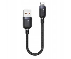 USB kabelis Yesido USB-A - Lightning 0,3 m juodas (YID000555)
