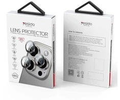 „Yesido“ objektyvo apsauga WB52 iPhone 16 Pro / 16 Pro Max, pilka / pilka