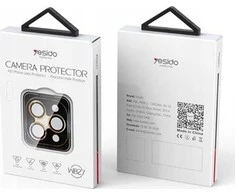 Yesido yesido objektyvo apsauga WB27 iPhone 15 Pro / 15 Pro Max, Juodas / JUODA