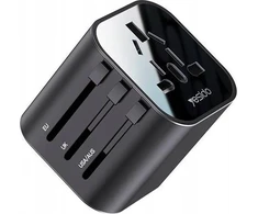Yesido „Yesido“ universalus adapteris MC09 JK/ES/JAV/AU, maks. 8A, Juodas