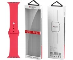 Yesido yesido WB44 silikoninis dirželis, skirtas iWatch L 38/40/41 (97+132) #54 ROSE Raudonas/Raudonas