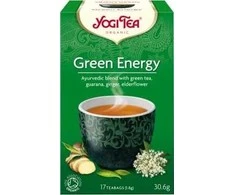 Žalioji prieskoninė arbata Žalias Energy, Yogi Tea, 17 pakelių