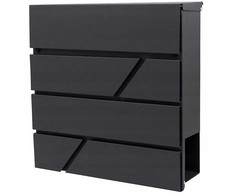 YokaHome M44 Pašto dėžutė laiškams ir laikraščiams antracitas STRIP