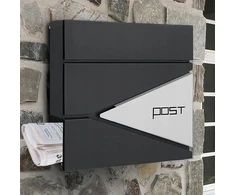 YokaHome M44C PAŠTO DĖŽUTĖ LAIŠKAMS LAIKRAŠČIAMS ANTRACITO- PLIENAS