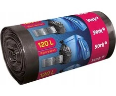 York 4090530-000967 Šiukšlių maišai Tvirtas šiukšliadėžės Tvirtas šiukšlių maišas Aukštos kokybės 120L 10vnt