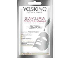 Yoskine Geisha Sakura Firming Sheet Mask Face stangrinanti lakštinė veido kaukė, 20 ml