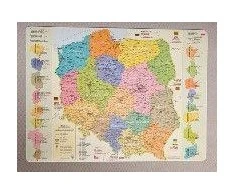 Zachem Fono stalas - administracinis Lenkijos žemėlapis