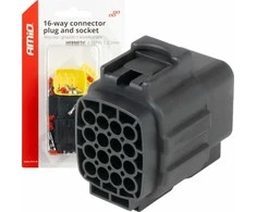 Vandeniui atspari 16 kontaktų elektros jungtis, 2,2 mm AMIO-04353