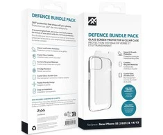 ZAGG komplektas cse + grūdintas stiklas IF DEFENCE BUNDLE IPHONE 13 / 14 / 15 / 16e skaidrus