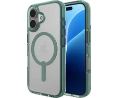 „Zagg International ZAGG Santa Cruz Snap“ – apsauginis dėklas, skirtas „iPhone 16“, suderinamas su „MagSafe“ (žalias)
