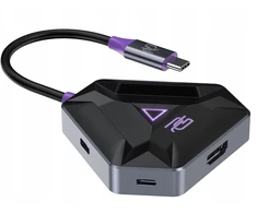 Žaidimų centras žaidėjams 2x USB-C 2x USB 3.0 HDMI PD 100W nešiojamas kompiuteris Proove / Hbpg18221205 / Spectre žaidimų centras