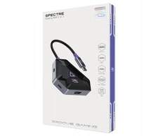 HUB USB PROOVE Hub žaidėjams Gaming 2x Usb-c 2x Usb 3.0 Hdmi Pd 100w Nešiojamajam kompiuteriui PC Proove / Hbpg18221205 / Spectre Gaming Hub