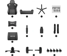 Žaidimų kėdė AndaSeat Kaiser 2 XL, PVC oda, ruda