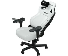 Žaidimų kėdė AndaSeat Kaiser 4 XL, baltos spalvos, medžiaga: eko oda