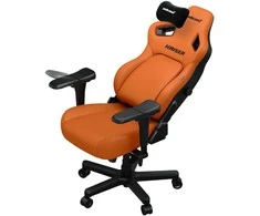 Žaidimų kėdė AndaSeat Kaiser 4 XL, oranžinės spalvos, medžiaga: eko oda