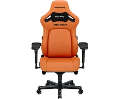 Žaidimų kėdė AndaSeat Kaiser 4 XL, oranžinės spalvos, medžiaga: eko oda