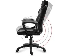 Žaidimų kėdė Huzaro Force 2.5 Mesh, Pilkos spalvos