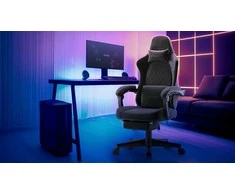 Žaidimų kėdė SENSE7 DEVON „Alcantara“, juoda