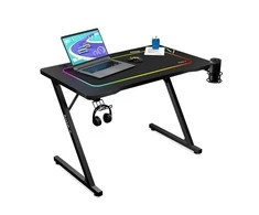Žaidimų stalas Huzaro Hero 1.8 Gaming Desk, Juodos spalvos