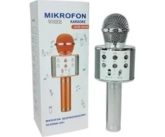 Wk Zabawki Mikrofonas W&amp;K Žaislų mikrofonas JYWK369-2 sidabro