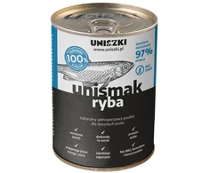 UNISZKI UNIsmak žuvis – drėgnas ėdalas šunims – 400g