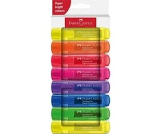 Teksto žymeklių rinkinys Faber-Castell 46, labai ryškių spalvų, 8 spalvos