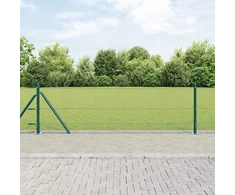 Šešiakampė tvora su betono pagrindu 50 x 0,6 m Žalia Tinklelis