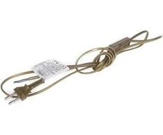 Laidas su elektros kištuku ir jungikliu Zamel 2x0.5mm2 190cm aukso sp.