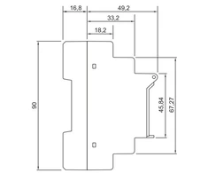 Zamel 2 kanalų laikmatis per savaitę 24- 250V AC 30- 300V Nuolatinės srovės su išorcine atmintine ZCM- 12P / U