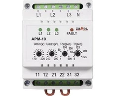 Zamel Automatinis fazės perjungiklis 16A 230V / 3x400V + N APM-10 (EXT10000202)