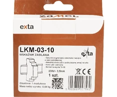 Zamel maitinimo indikatorius 230V raudonas LED LKM-03-10 (EXT10000044)