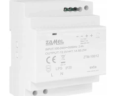 Zamel Maitinimo bėgyje montuojamas impulsinis jungiklis TH-35 (DIN) , 100W, 12V DC tipas: ZTM-100/12 EXT10000285