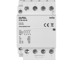 Zamel Modulinis montavimo kontaktorius 40A 4xZ 230V AC tipas: STM-40-40 EXT10000296