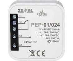 Zamel Prijungiama elektromagnetinė relė 24VAC/DC 10A PEP-01/024 EXT10000257
